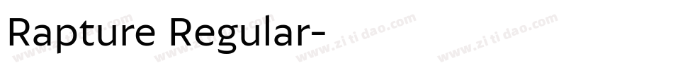 Rapture Regular字体转换
